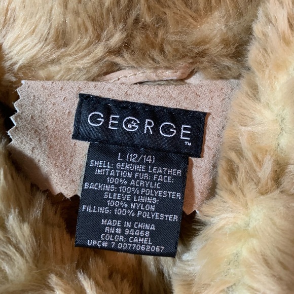 George Genuine Leather Jacket Size Large - Picture 2 of 6